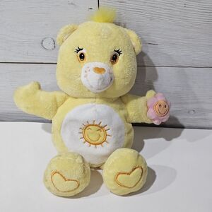 Vintage Care Bears 10" Talking Baby Funshine Bear Plush 2002 Works